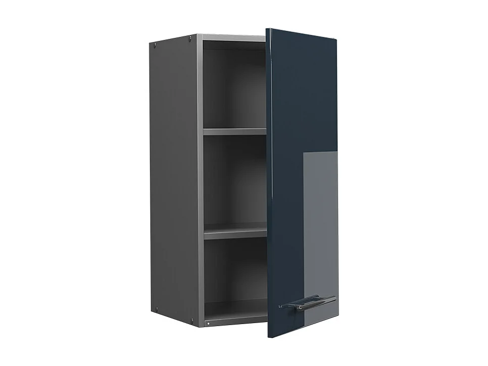 Armario colgante azul oscuro alto brillo 40x34.1x72 fame-line