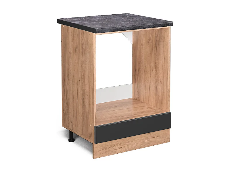 Meuble pour four anthracite haute brillance 60x60x81.6 r-line