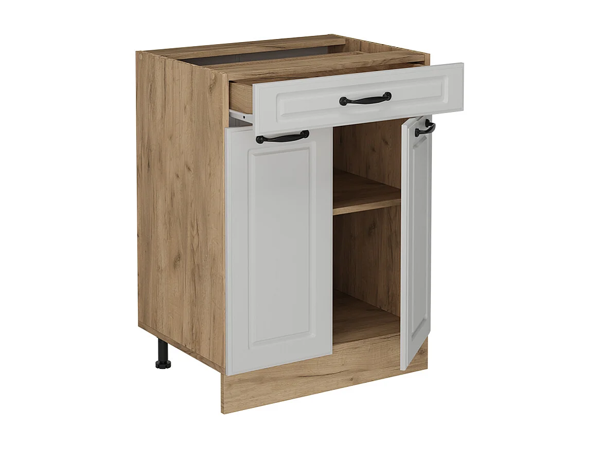 Mueble bajo de cocina blanco casa de campo 60x60x81.6 r-line
