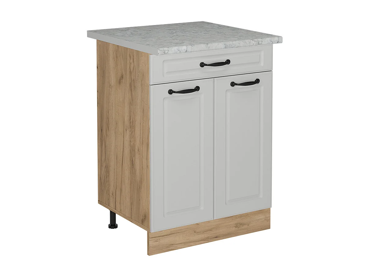 Meuble cuisine blanc campagne 60x60x81.6 r-line