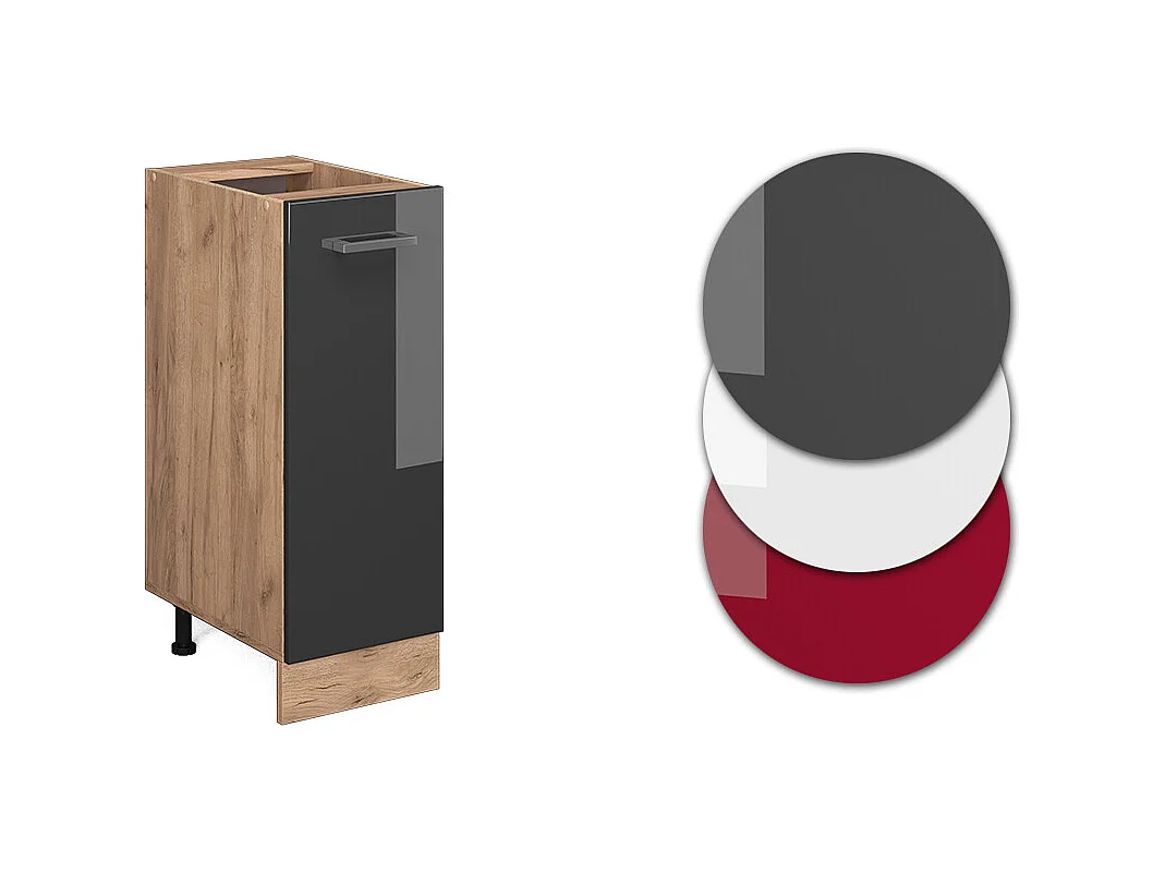 Armario de farmacia antracita alto brillo 30x60x81.6 r-line