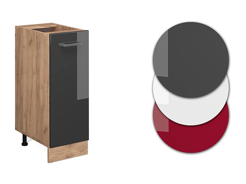 Armário de boticário antracite alto brilho 30x60x81.6 r-line