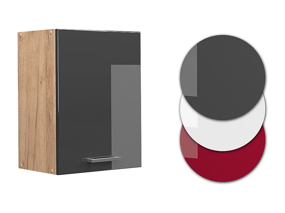 Armario colgante antracita alto brillo 45x31x60 r-line