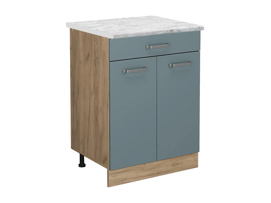 Meuble cuisine bleu-gris 60x60x81.6 r-line