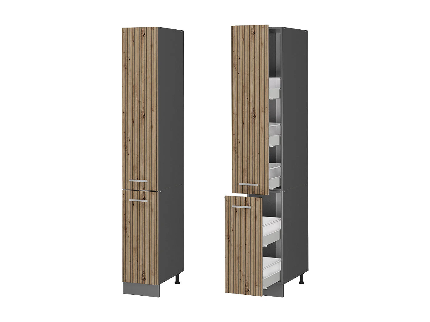 Armario de farmacia roble artesanal 30x57.2x206.8 r-line