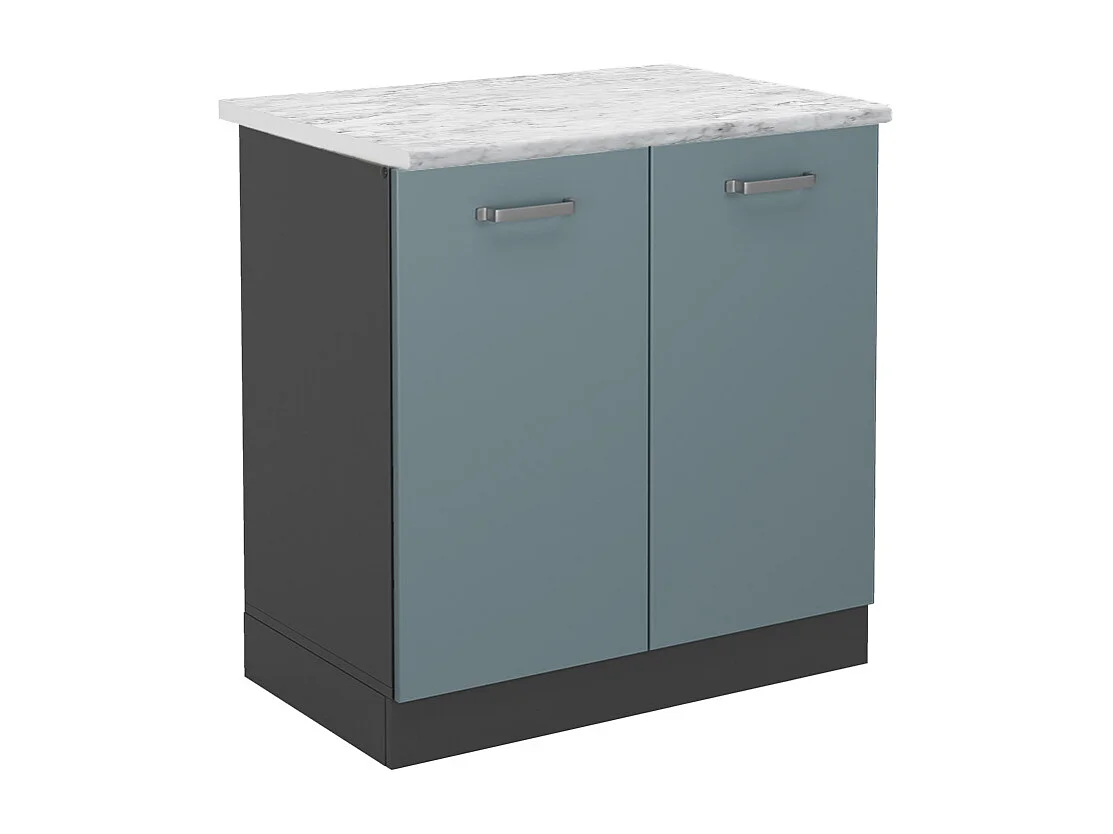 Mobile lavello cucina grigio-blu 80x60x81.6 r-line