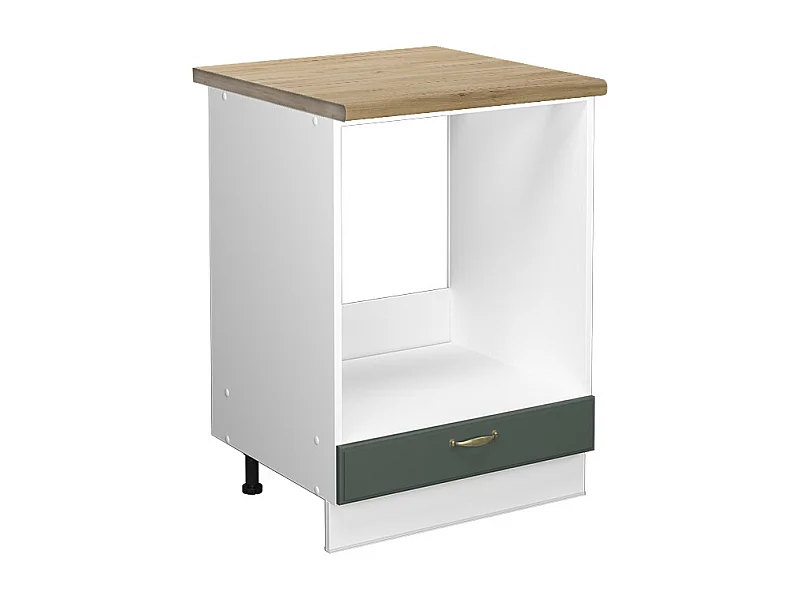 Armario para horno empotrado verde dorado casa de campo 60x60x82 fame-line