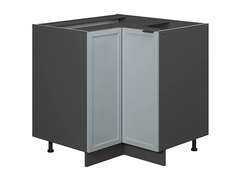 Eckunterschrank hellblau-grau 80.5x51.6x82 fame-line