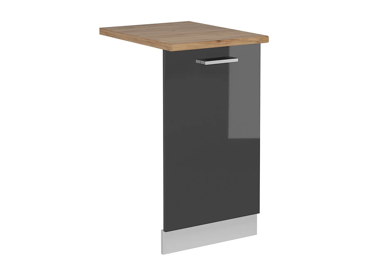 Façade de lave-vaisselle anthracite haute brillance 45x1.6x81.8 r-line