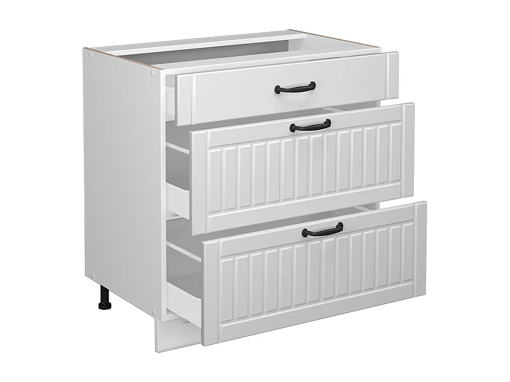 Meuble cuisine blanc campagne 80x60x82 fame-line