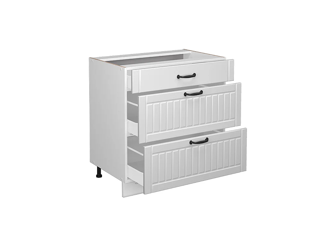 Meuble cuisine blanc campagne 80x60x82 fame-line