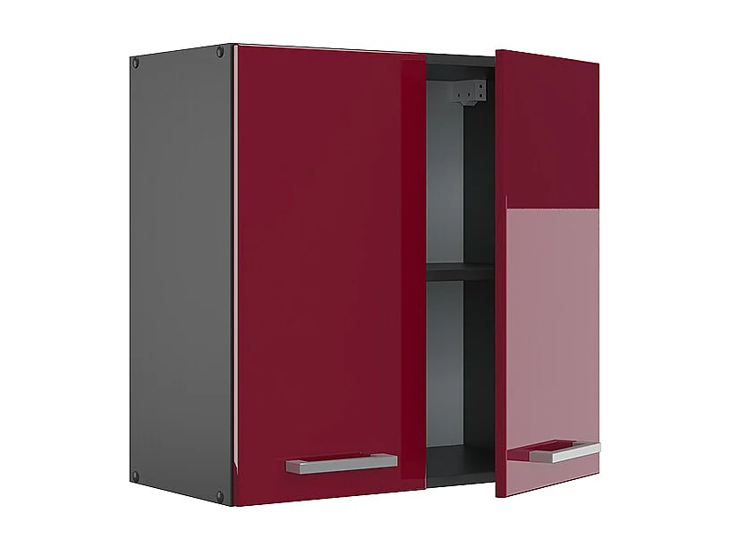 Elément haut de cuisine rouge brillant 60x31x60 r-line