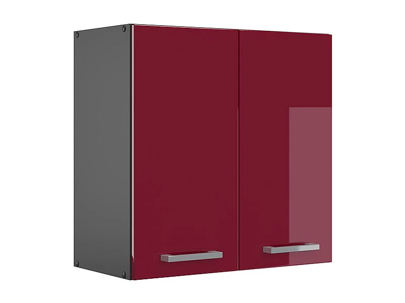 Elément haut de cuisine rouge brillant 60x31x60 r-line