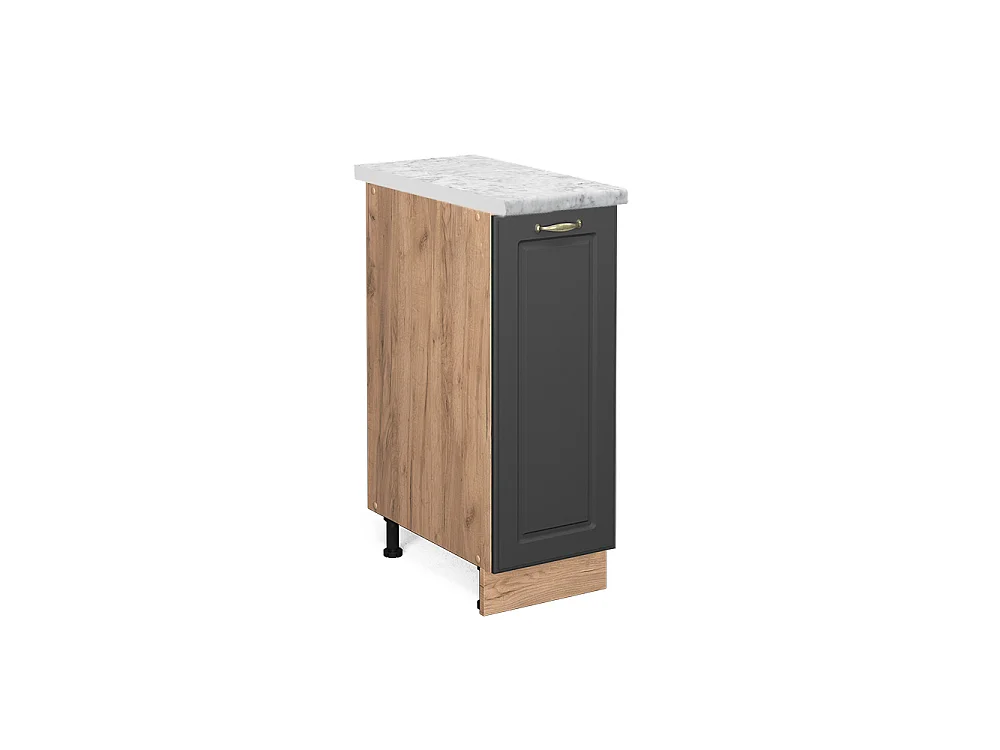 Meuble de cuisine anthracite-or 30x60x82 fame-line