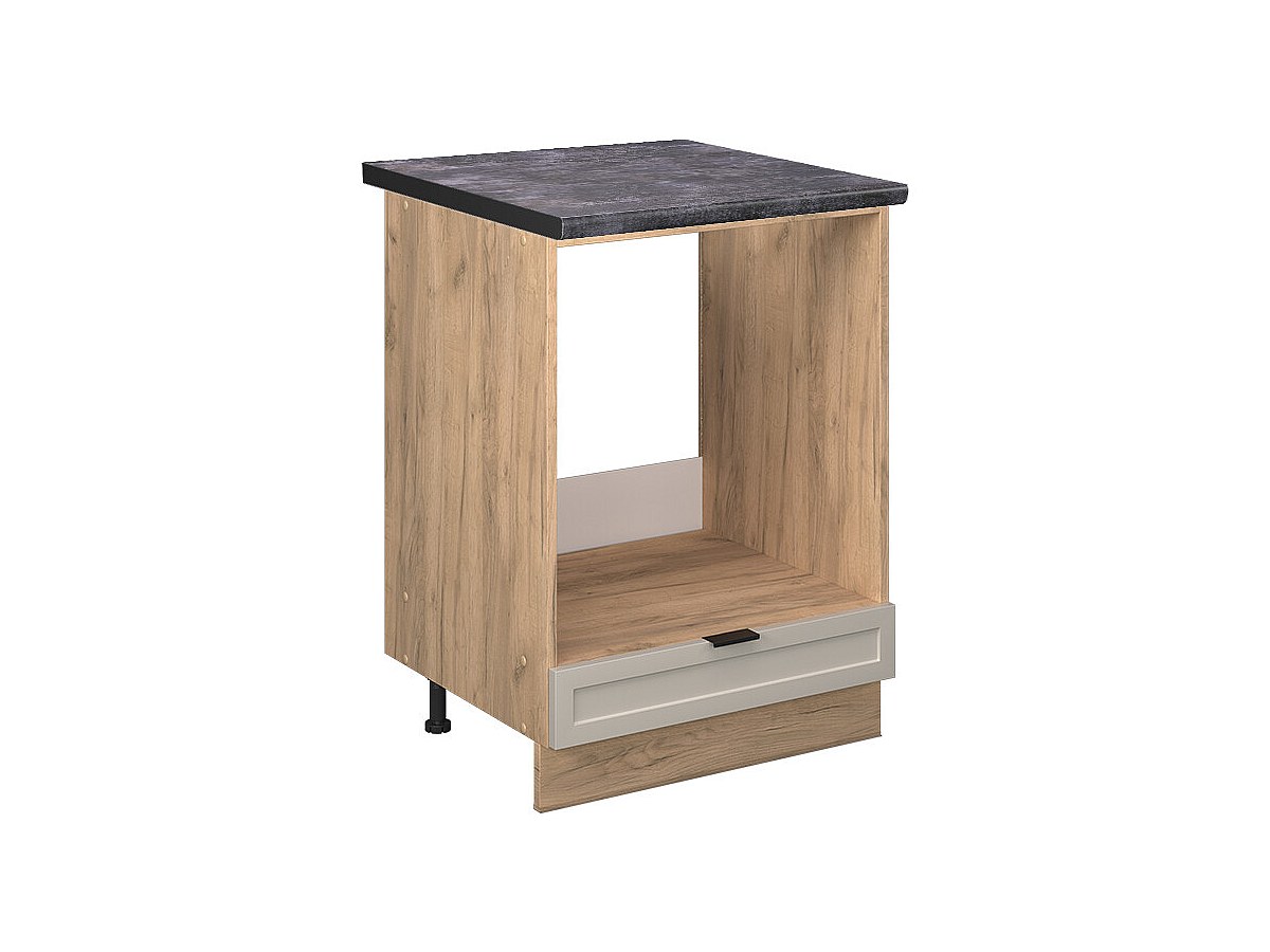 Meuble pour four grisbeige 60x60x82 fame-line