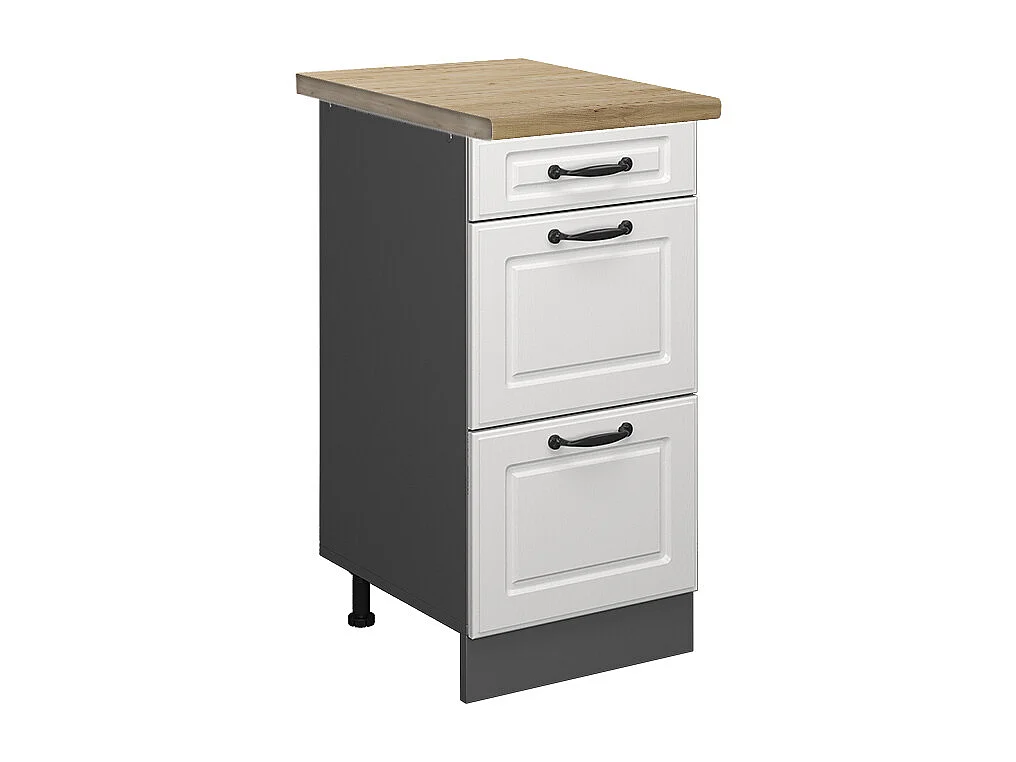 Mueble bajo de cocina blanco casa de campo 40x60x81.6 r-line