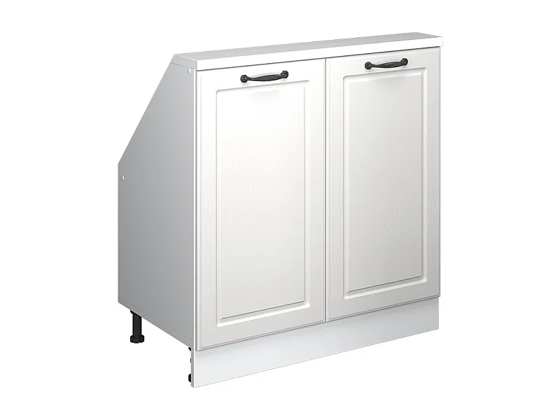 Küchenschrank für Dachschrägen weiß landhaus 80x46x81.6 r-line