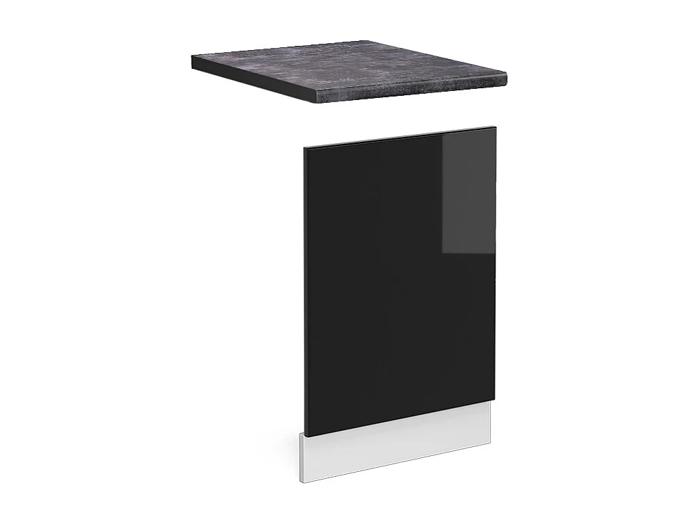 Panel frontal negro brillo intenso 45x1.6x57.2 r-line