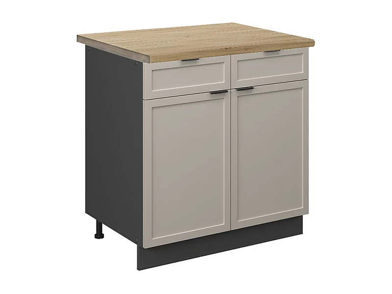 Meuble cuisine grisbeige 80x60x82 fame-line