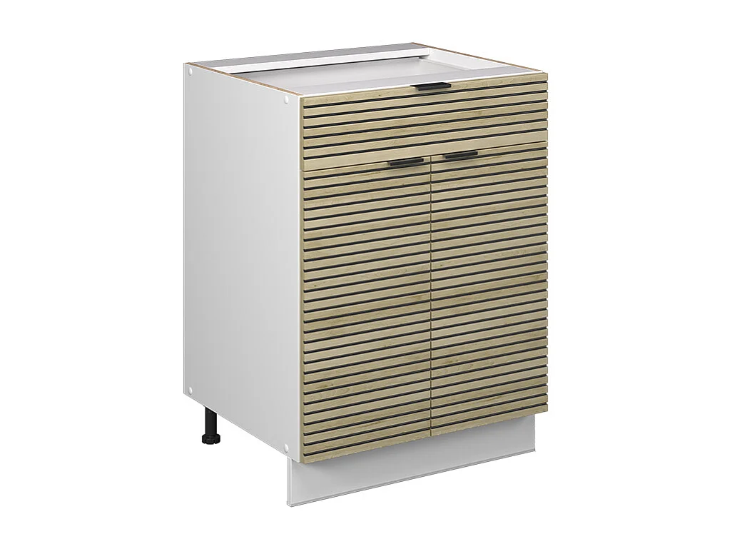 Meuble cuisine panneau en chêne 60x51.6x82 fame-line