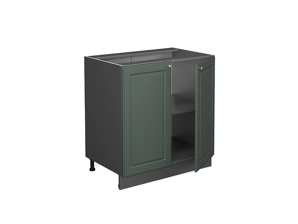Kitchen base cabinet green-gold country house 80x51.6x82 fame-line