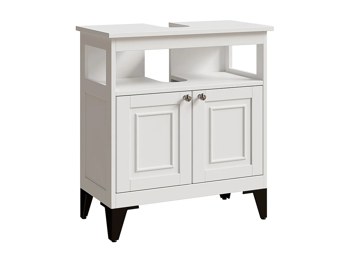 Meuble sous lavabo blanc 60x30x65 vanity