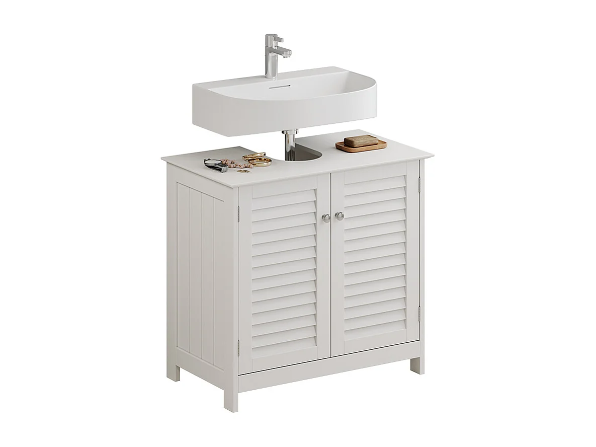 Waschbeckenunterschrank weiß 60x35x58 riad