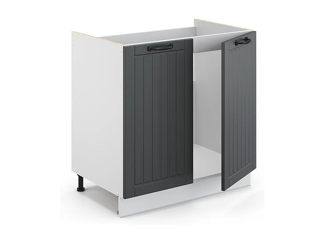 Meuble vasque simple anthracite 80x51.6x82 fame-line