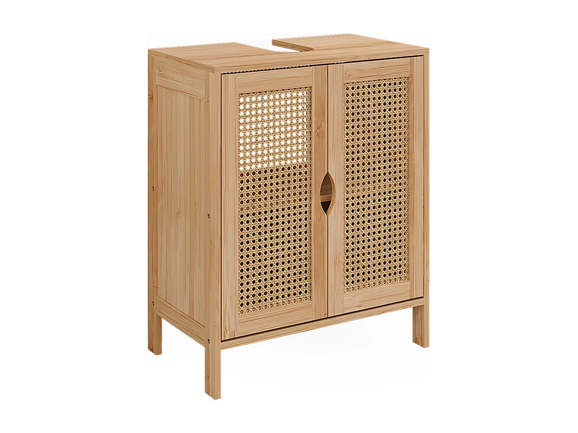 Wastafelonderkast bamboe 48x29x60 liora