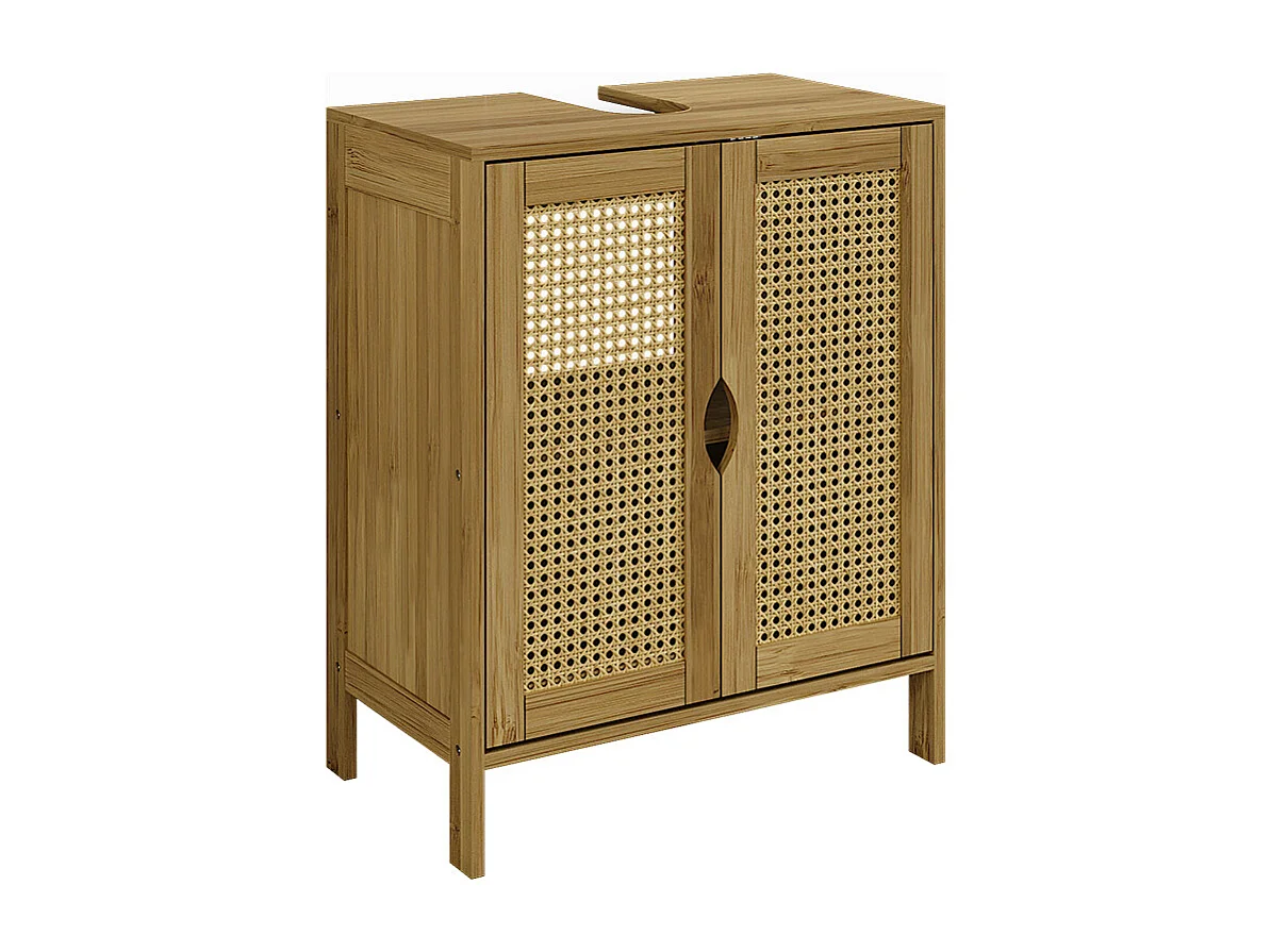 Wastafelonderkast bamboe 48x29x60 liora