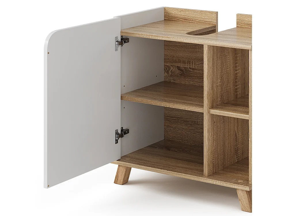 Szafka pod umywalkę sonoma/biały 60x35x65 karen