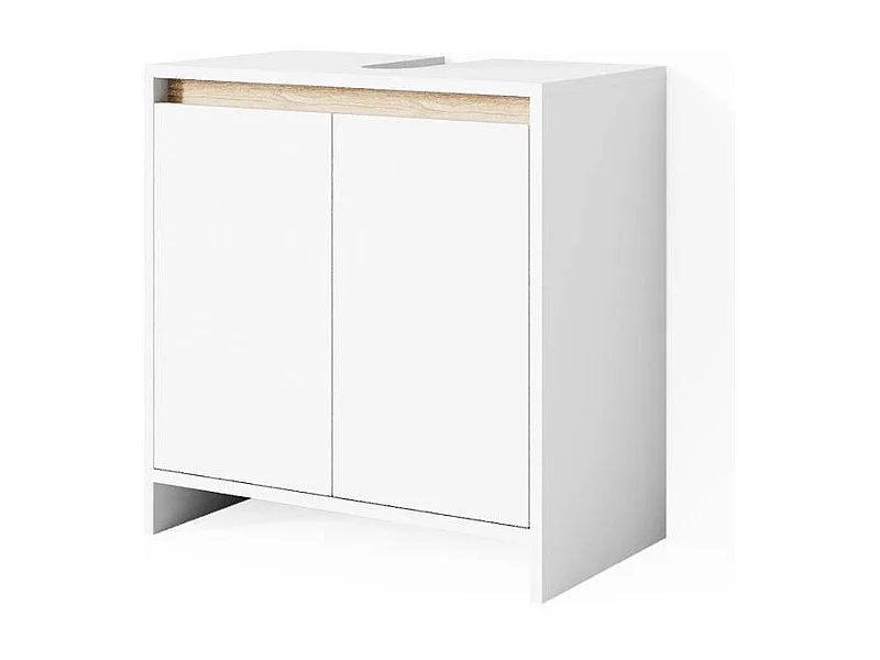 Mobile sottolavabo per bagno bianco/sonoma 58x33x60 emma