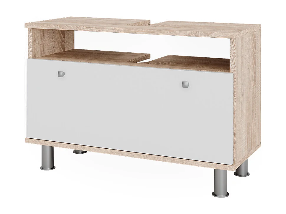 Mobiletto per lavabo sonoma/bianco 80.2x32x54 fynn