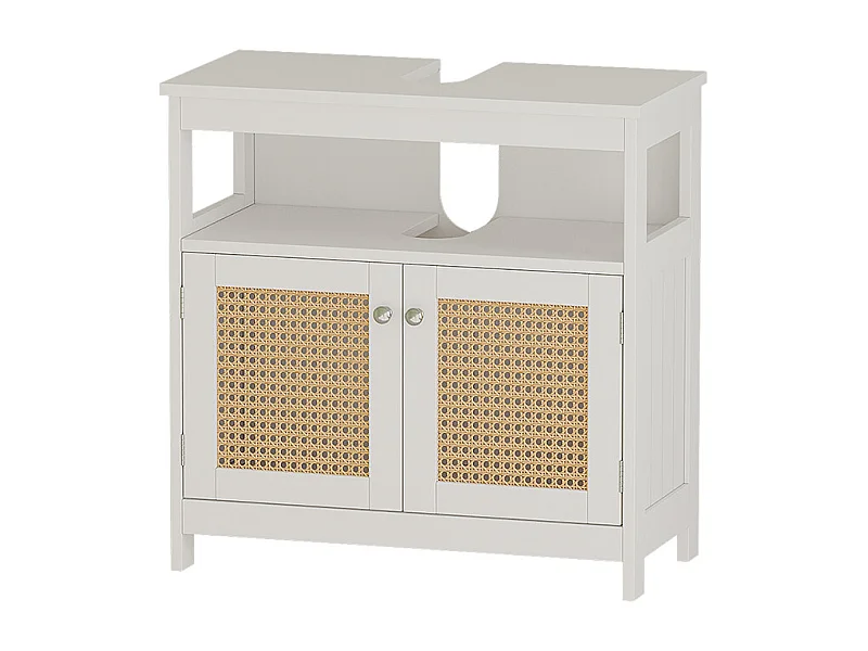 Mobile sottolavabo per bagno bianco 60x30x60 rosario