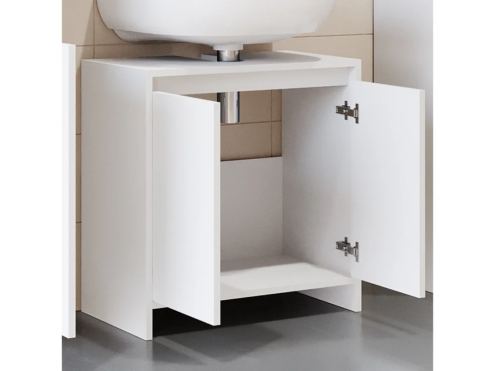 Waschbeckenunterschrank weiß 58x33x60 emma