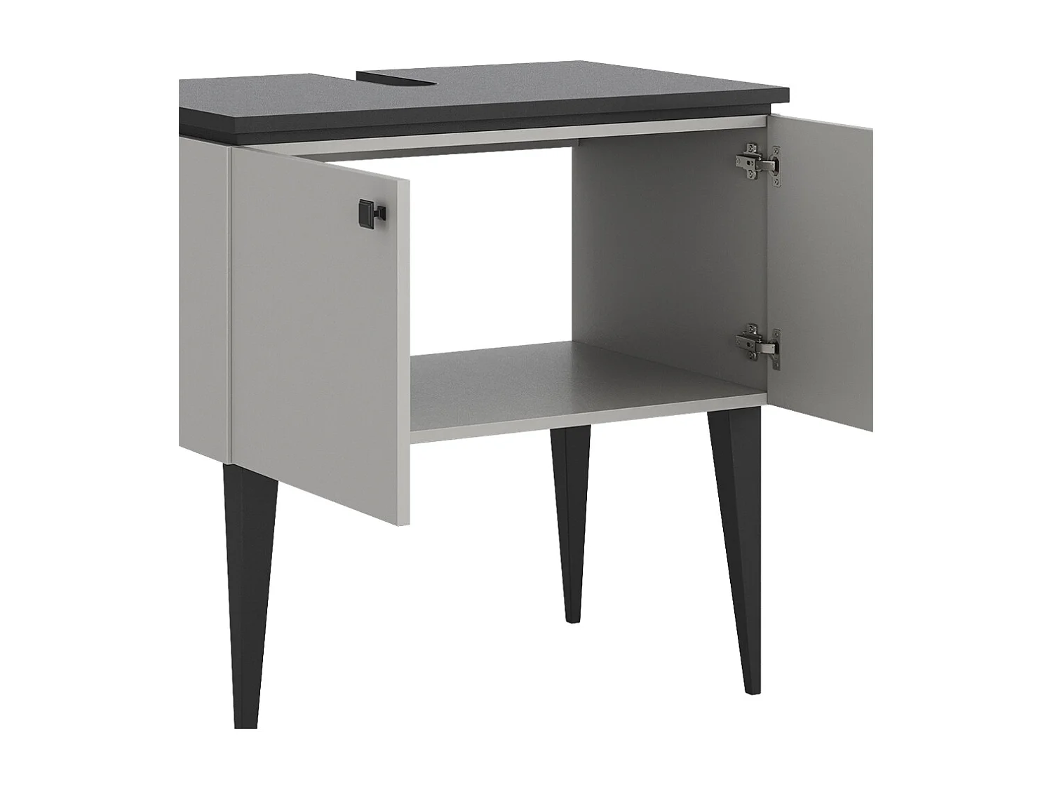 Szafka pod umywalkę szary 80x50x79 gerta