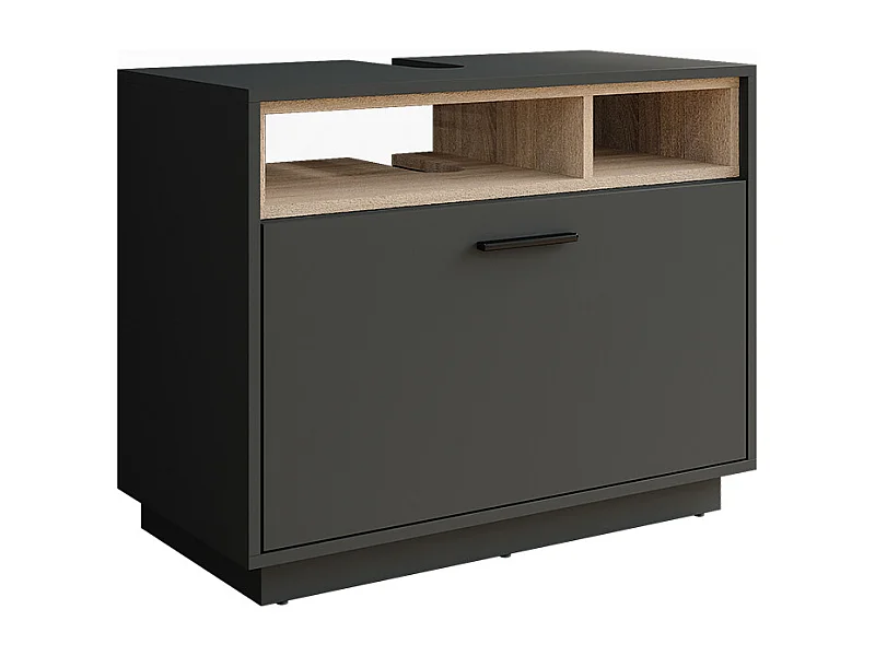 Ijdelheidseenheid antraciet/sonoma 80x35x64 beatrice