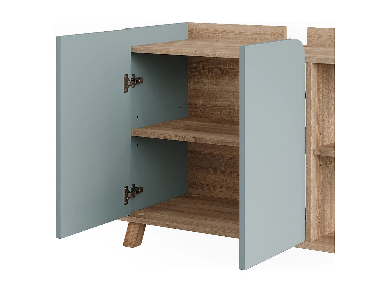 Mobiletto per lavabo sonoma/blu 80x35x65 karen