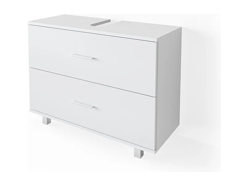 Mobile sottolavabo per bagno bianco 80x33x60.8 ilias