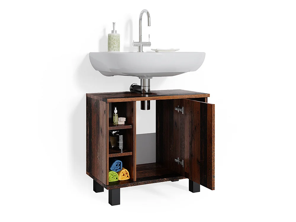 Szafka pod umywalkę drewno antyczne 60x32x54 fynn