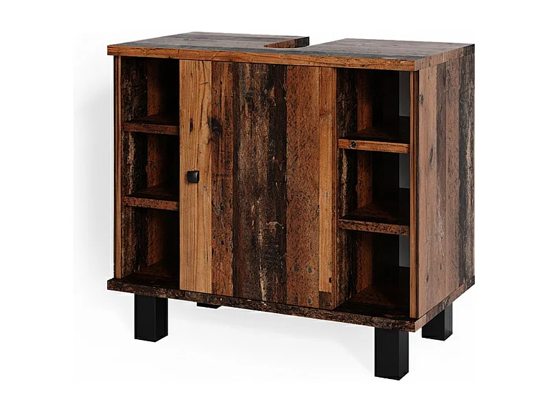 Mobile sottolavabo per bagno legno antico 60x32x54 fynn