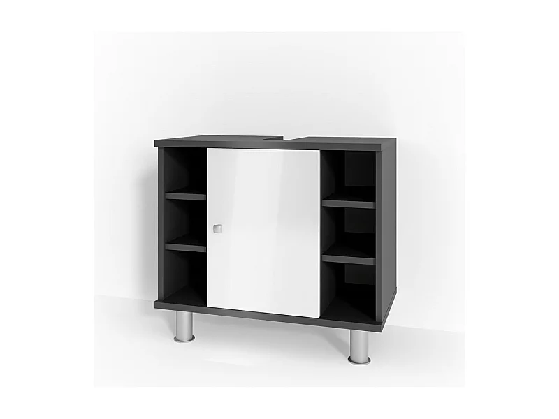 Waschbeckenunterschrank anthrazit 60x32x54 fynn