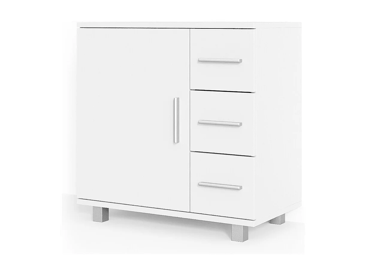 Mobile sottolavabo per bagno bianco 60x33x60.8 ilias