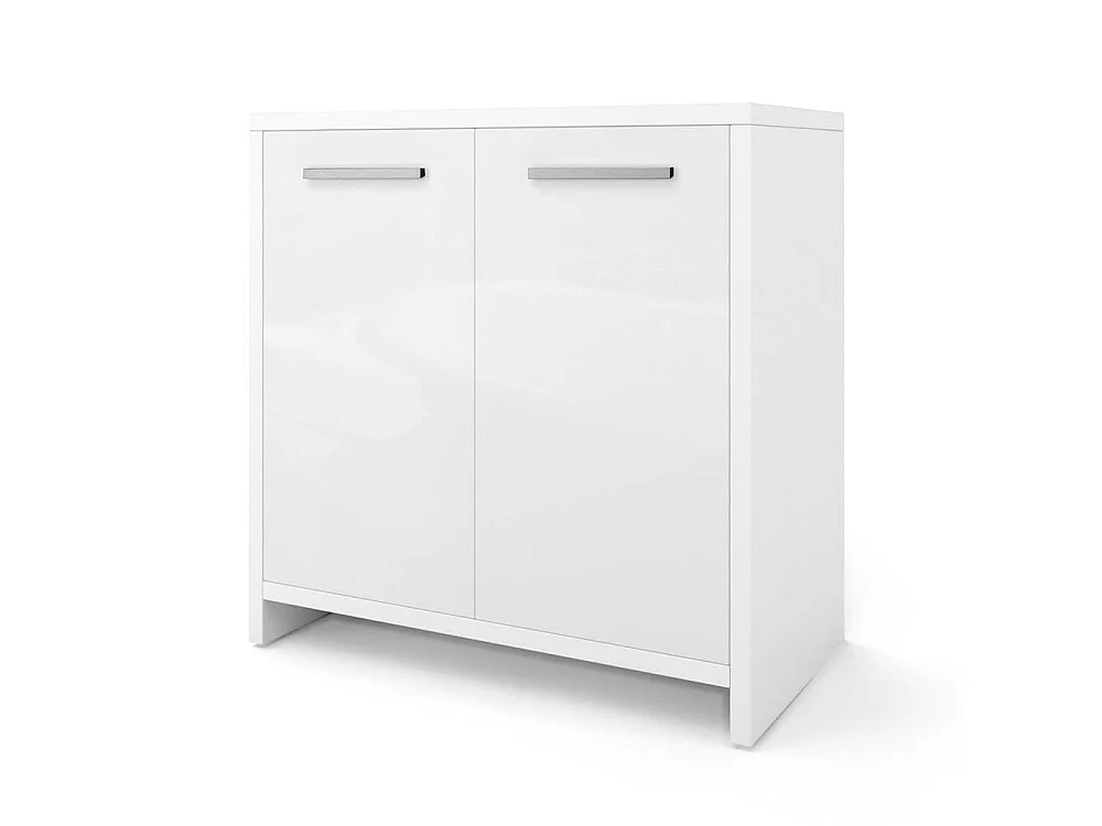 Meuble sous vasque simple blanc brillant/blanc 58x33x60 kiko