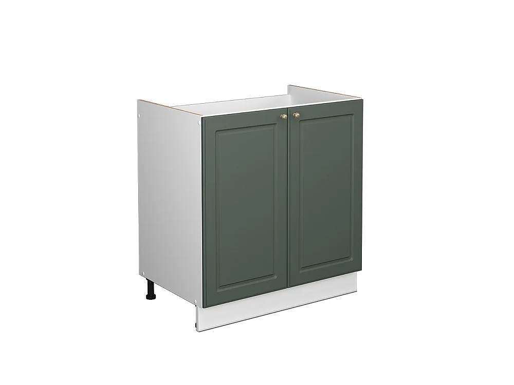 Meuble vasque simple vert or campagne 80x51.6x82 fame-line