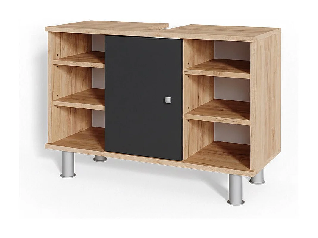 Szafka pod umywalkę antracyt 80x32x54 fynn