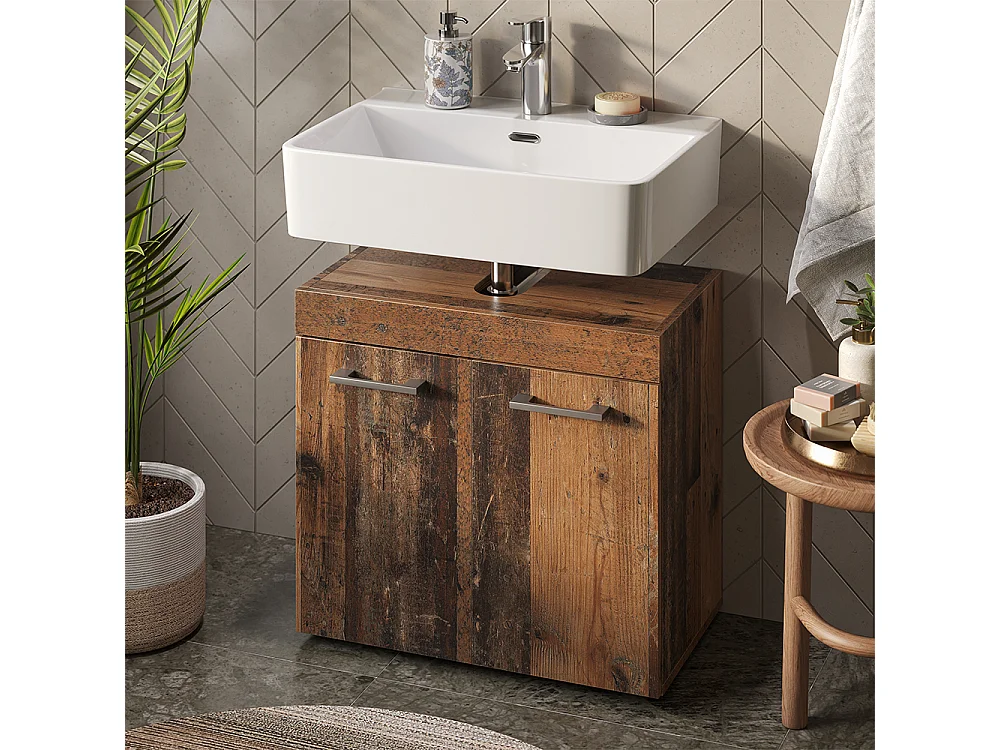 Mobiletto per lavabo oldstyle 60x34x56 luna