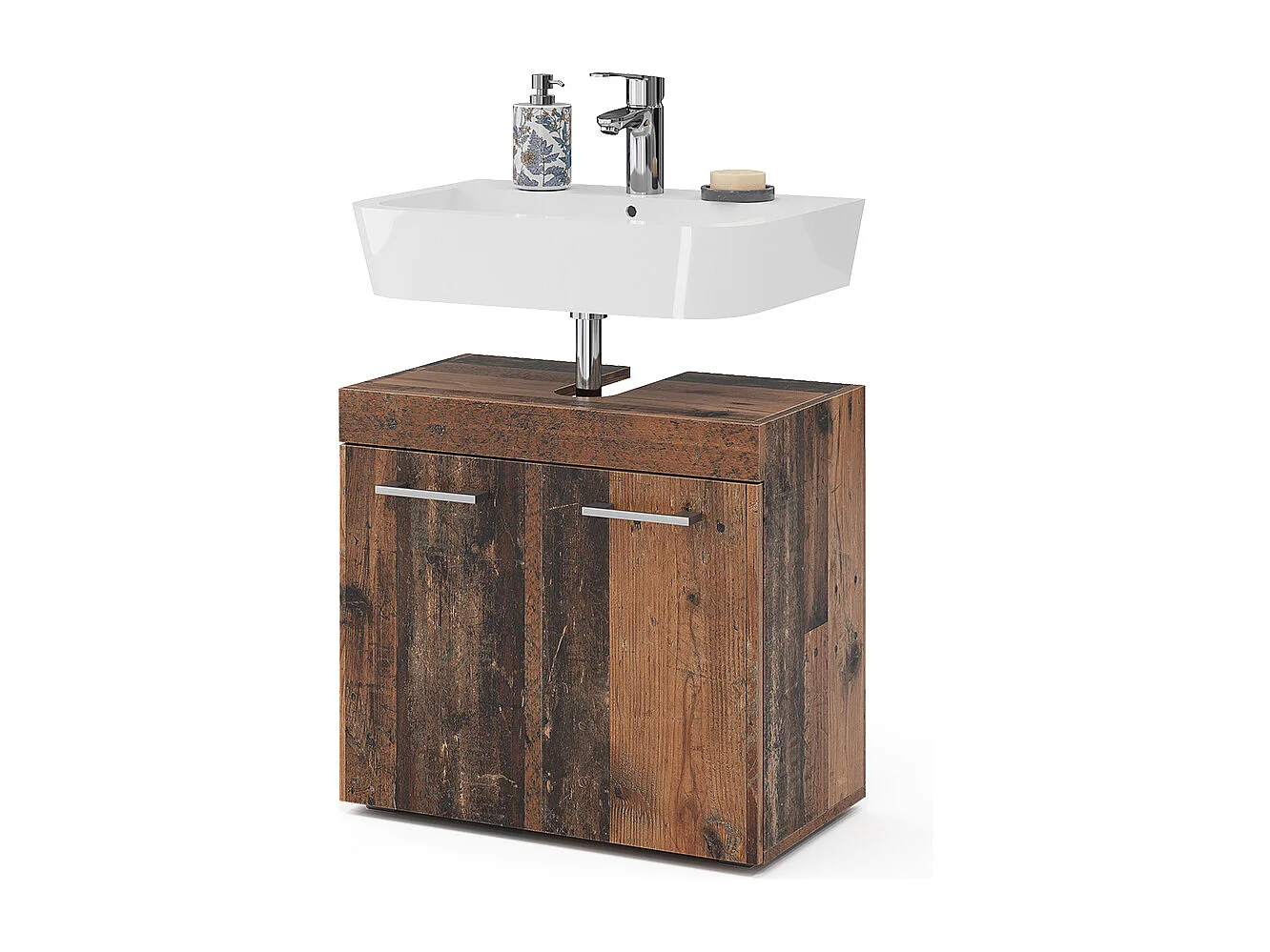 Mobiletto per lavabo oldstyle 60x34x56 luna