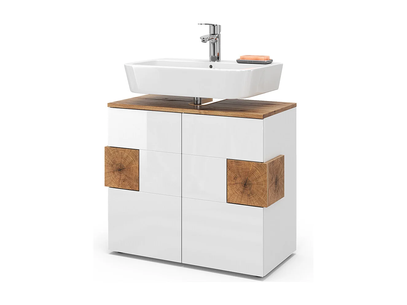 Szafka pod umywalkę biały 73.1x37x64 eden