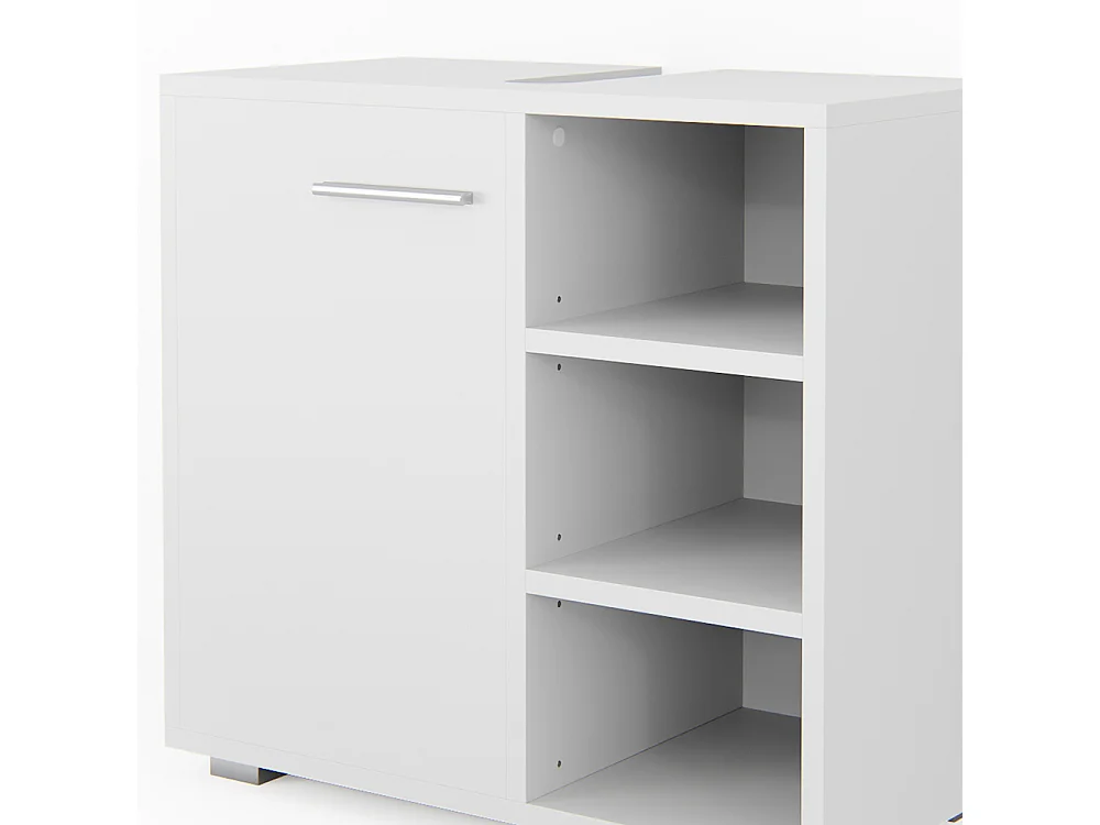 Meuble sous vasque simple blanc 60x31.1x55.6 perry